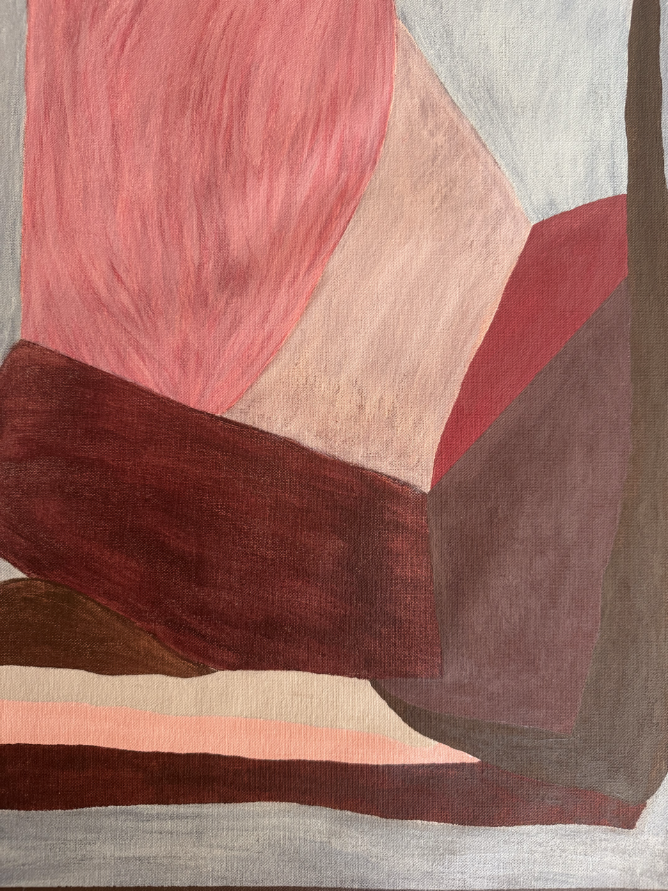 Abstract painting from the HELD series exploring pressure and containment