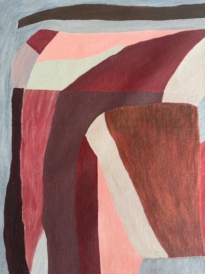 Abstract painting from the HELD series exploring pressure and containment