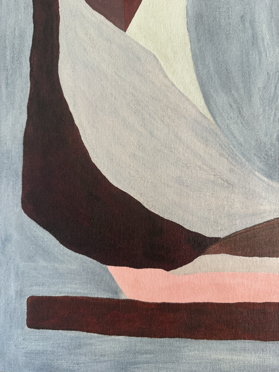 Abstract painting from the HELD series exploring pressure and containment