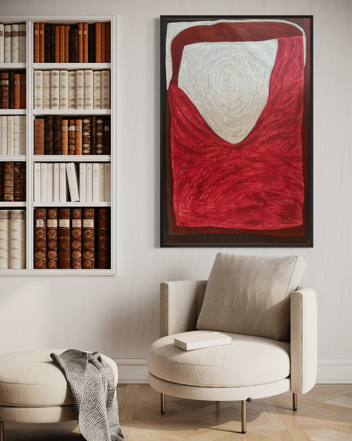 Abstract painting from the HELD series exploring pressure and containment