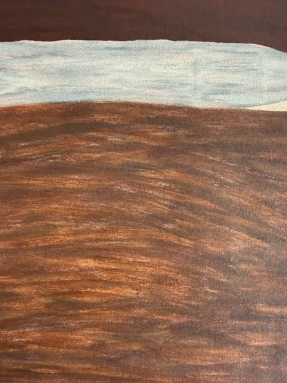 contemporary abstract artwork with soft edges and structured composition
