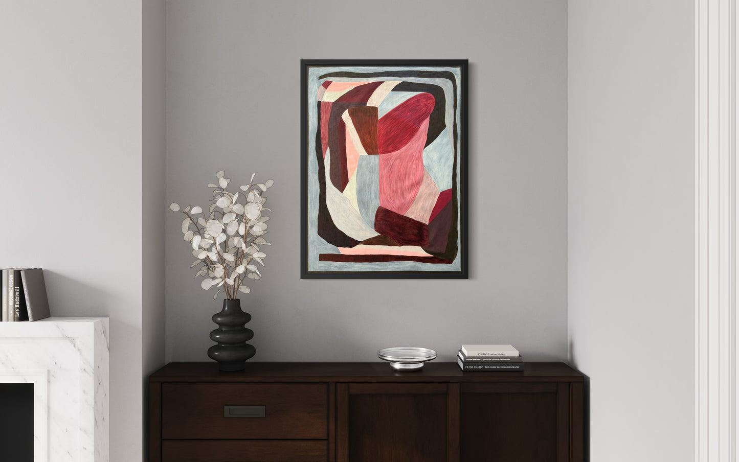 Abstract painting from the HELD series exploring pressure and containment