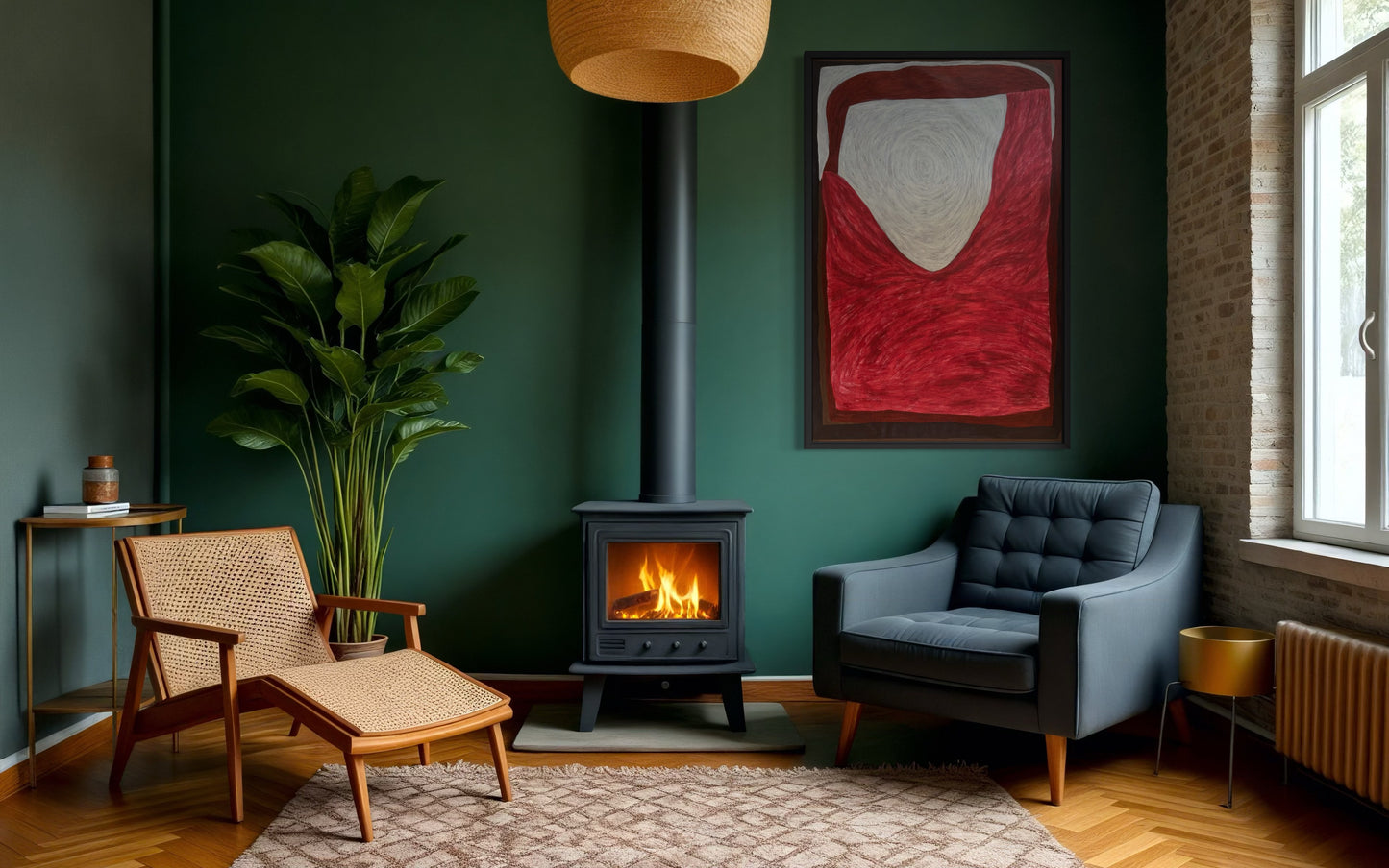 Abstract painting from the HELD series exploring pressure and containment