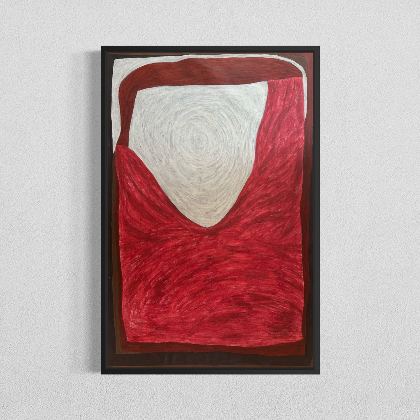 Abstract painting from the HELD series exploring pressure and containment