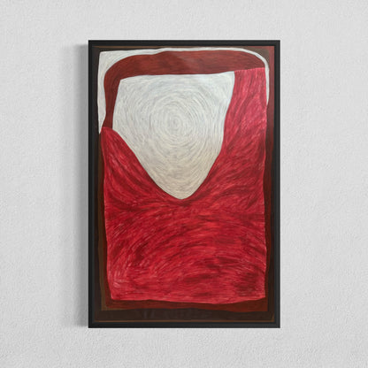 Abstract painting from the HELD series exploring pressure and containment