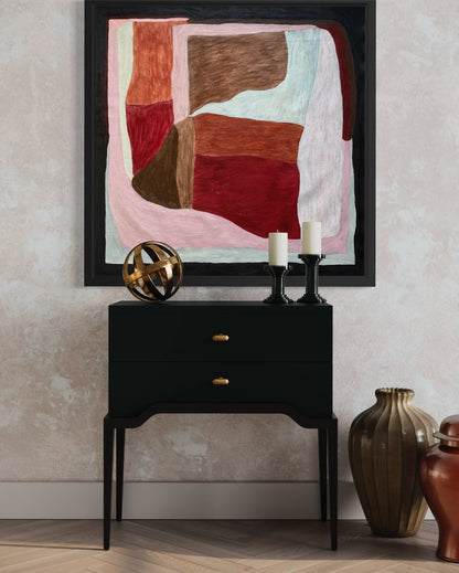 Abstract painting from the HELD series exploring pressure and containment
