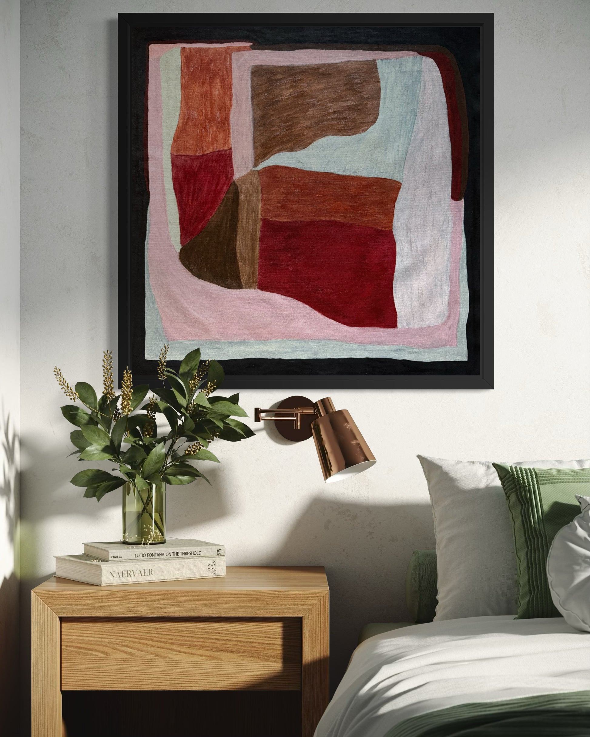 Abstract painting from the HELD series exploring pressure and containment