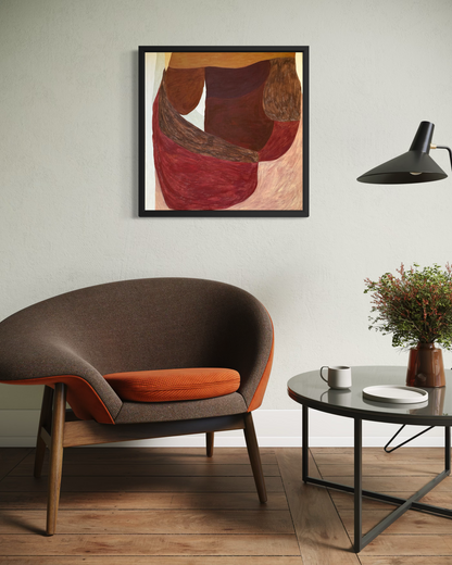 Abstract painting from the HELD series exploring pressure and containment