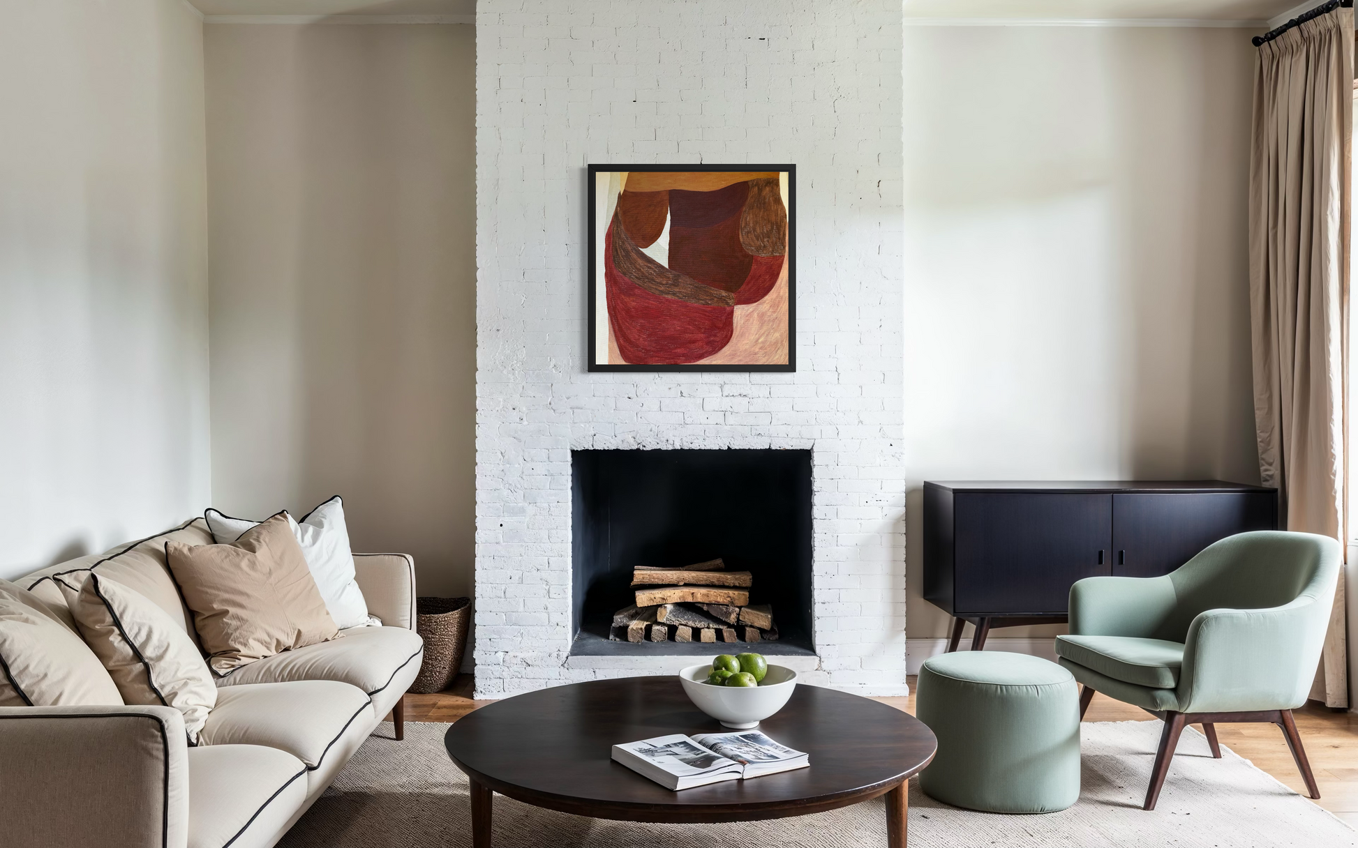 Abstract painting from the HELD series exploring pressure and containment