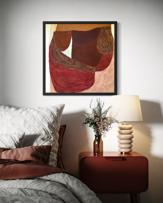 Abstract painting from the HELD series exploring pressure and containment