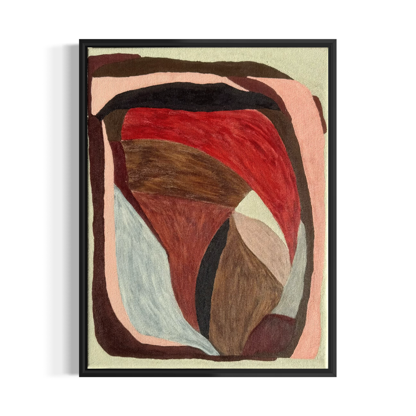 Abstract painting from the HELD series exploring pressure and containment