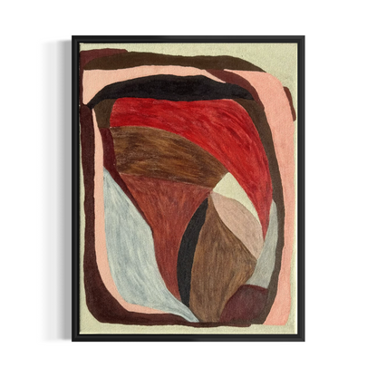 Abstract painting from the HELD series exploring pressure and containment