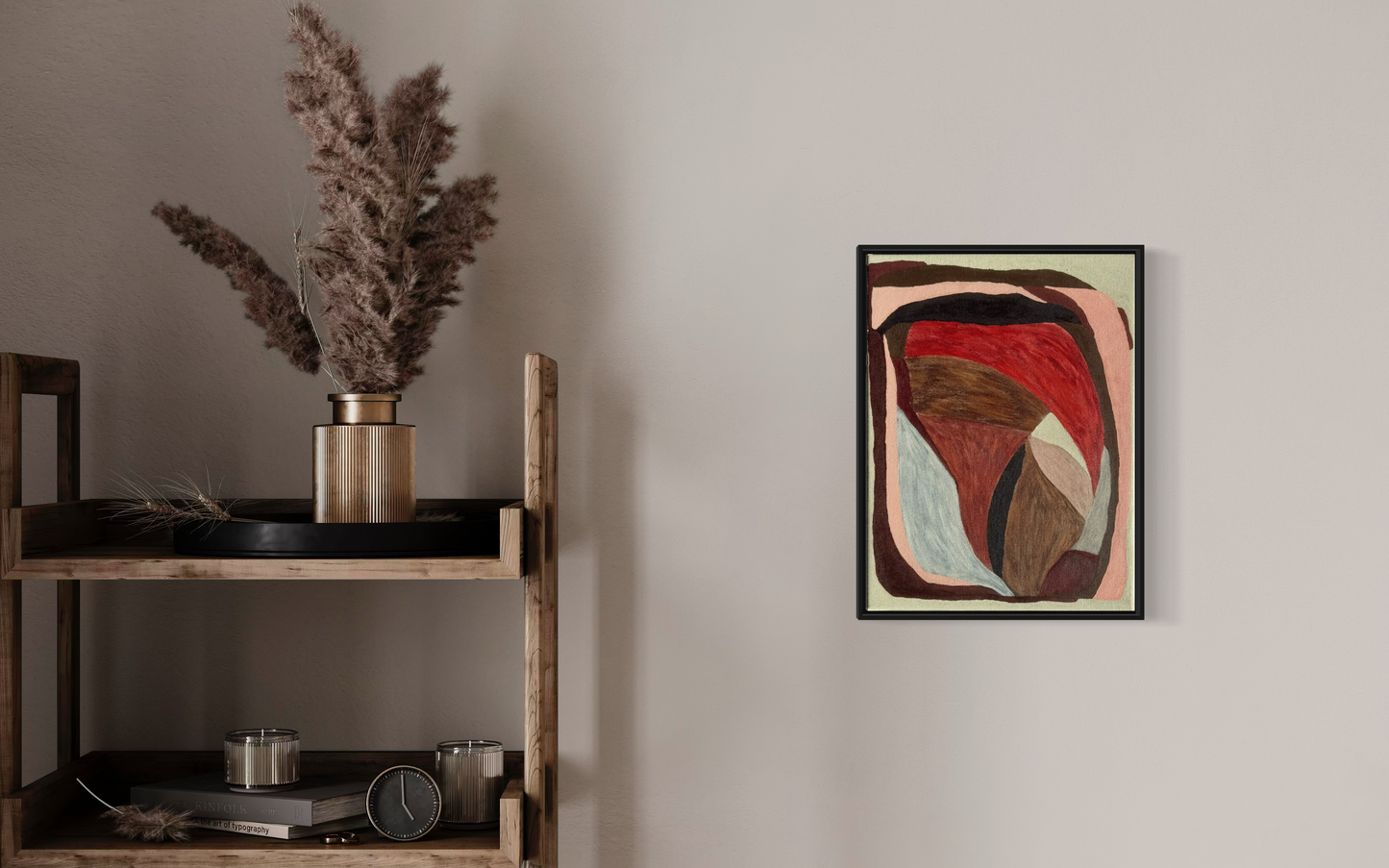 Abstract painting from the HELD series exploring pressure and containment