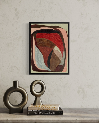 Abstract painting from the HELD series exploring pressure and containment