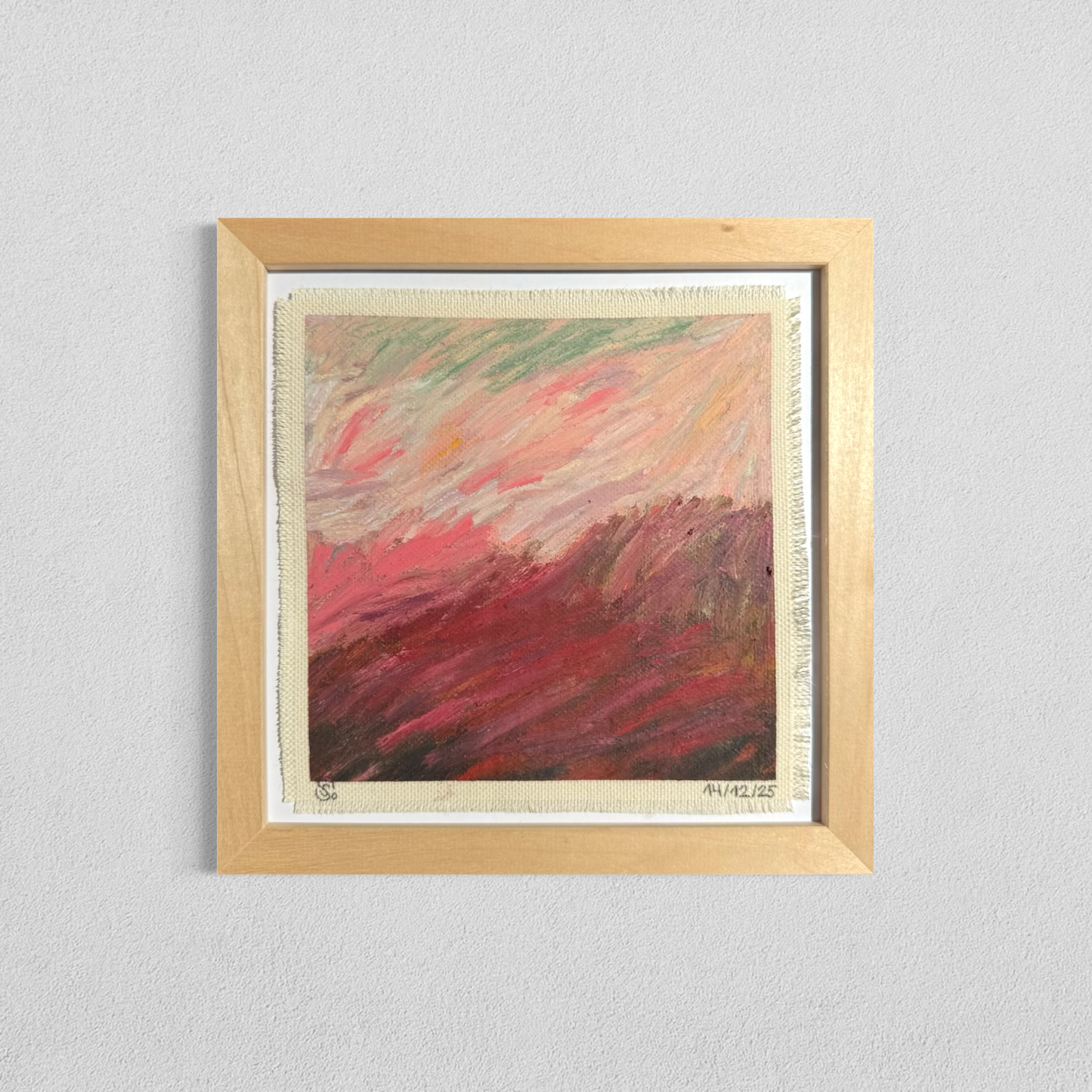 Daily abstract painting from the this day happened visual diary