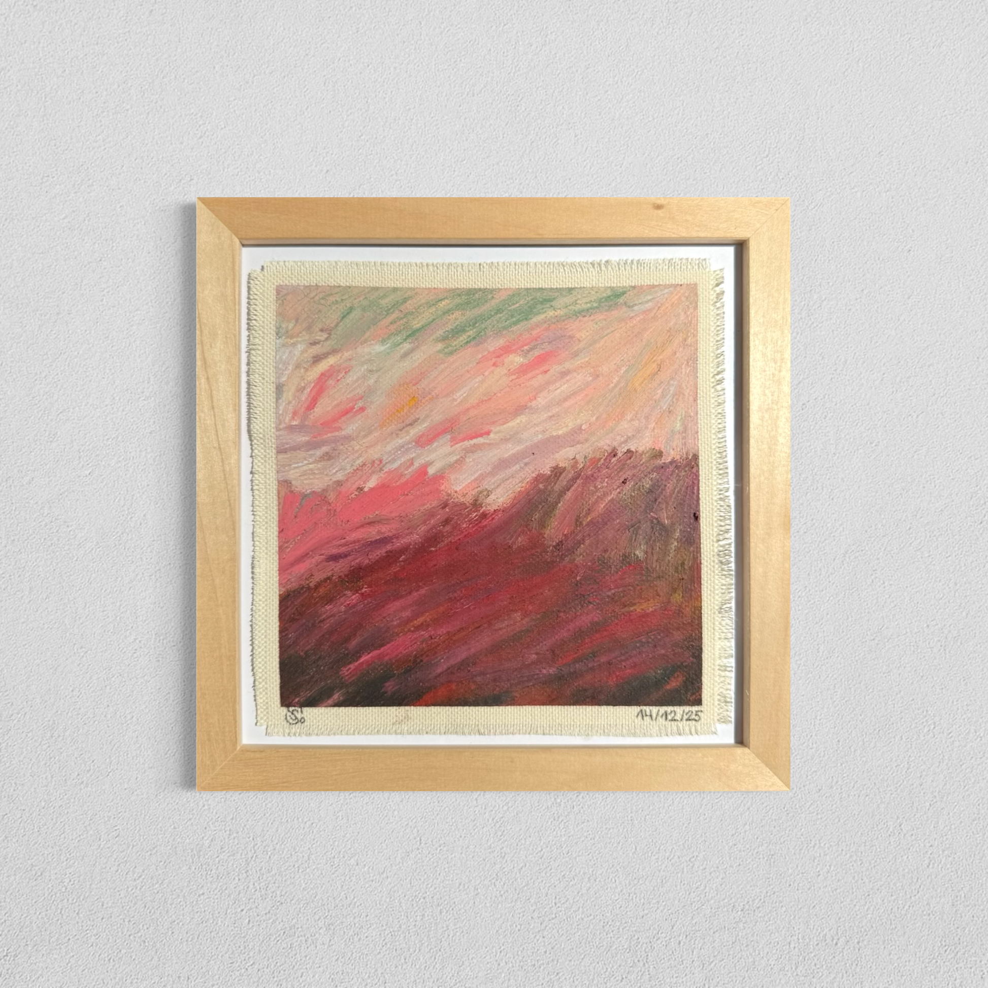 Daily abstract painting from the this day happened visual diary