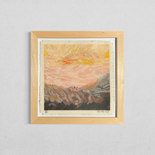 Daily abstract painting from the this day happened visual diary