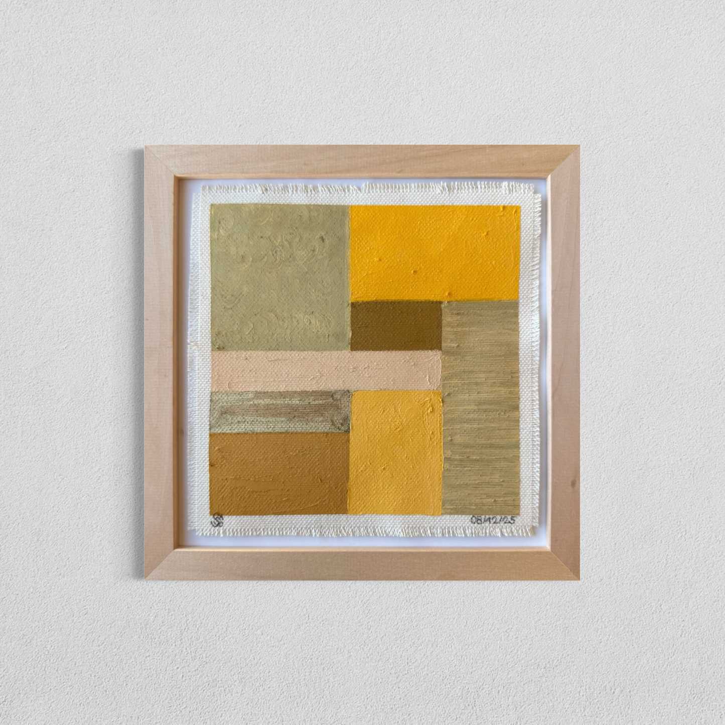 Daily abstract painting from the this day happened visual diary