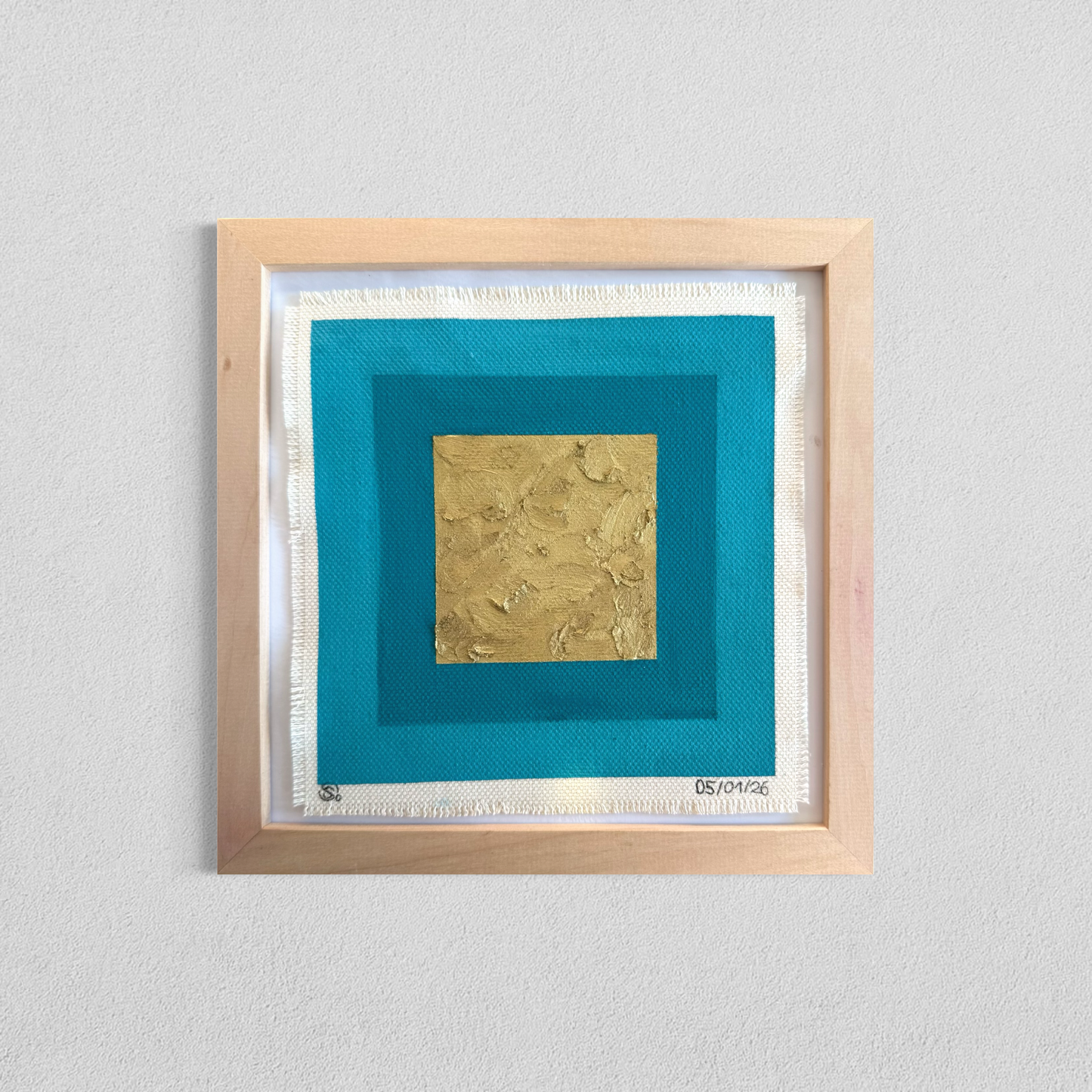 Daily abstract painting from the this day happened visual diary