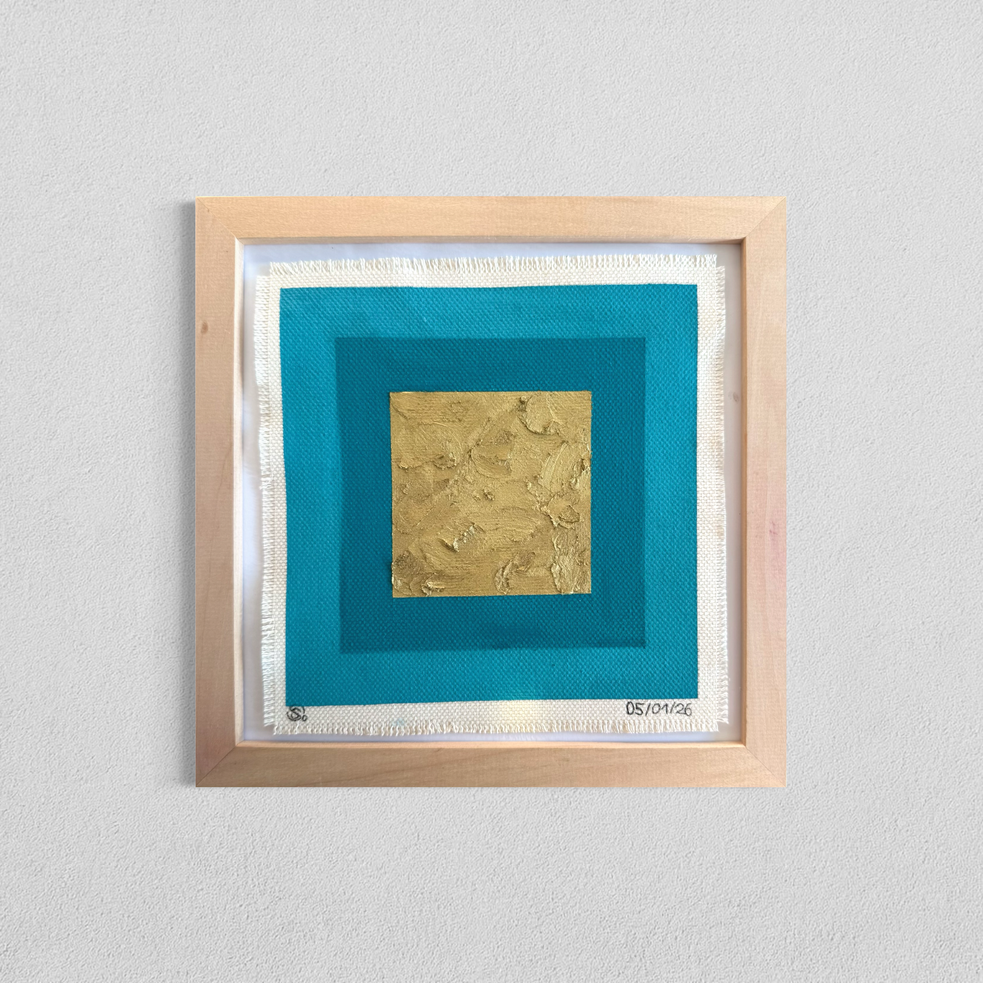 Daily abstract painting from the this day happened visual diary