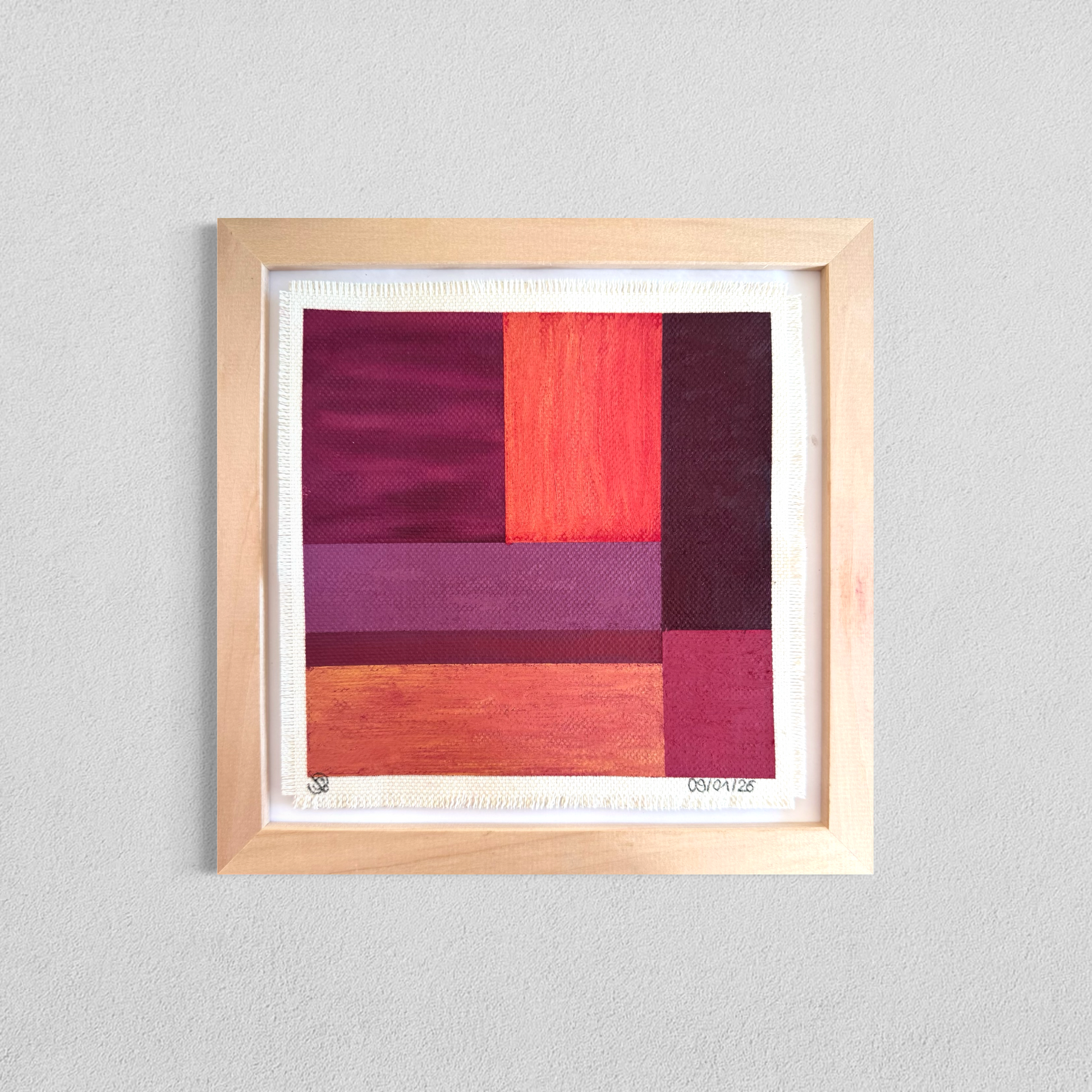 Daily abstract painting from the this day happened visual diary