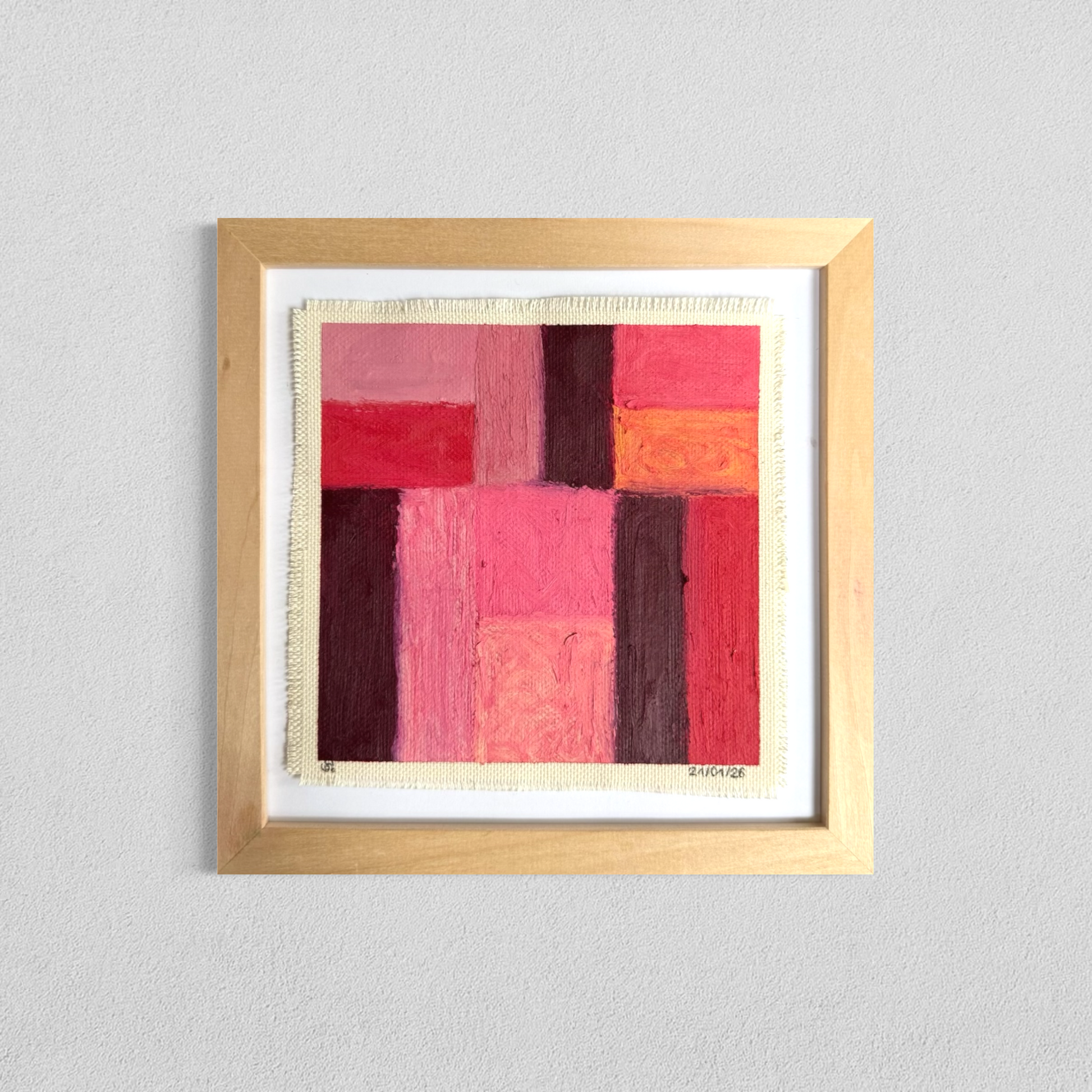 Daily abstract painting from the this day happened visual diary
