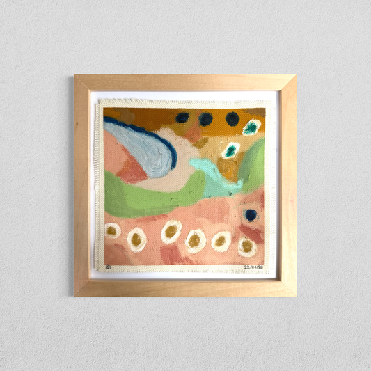 Daily abstract painting from the this day happened visual diary