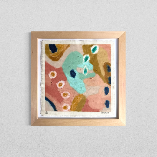 Daily abstract painting from the this day happened visual diary