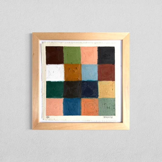 Daily abstract painting from the this day happened visual diary