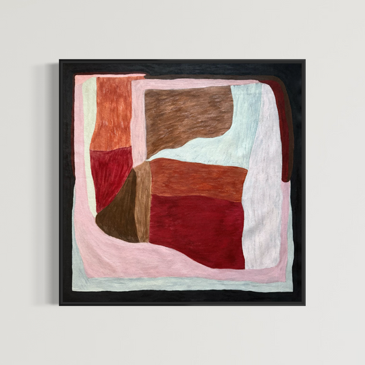 Abstract painting from the HELD series exploring pressure and containment